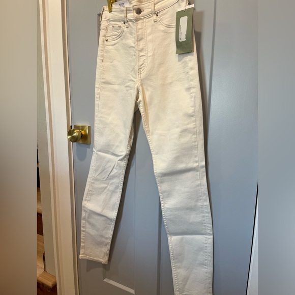 H&M NWT Off White Denim Pant Size 2 - Picture 2 of 9